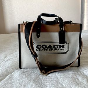 Rare small Coach field tote